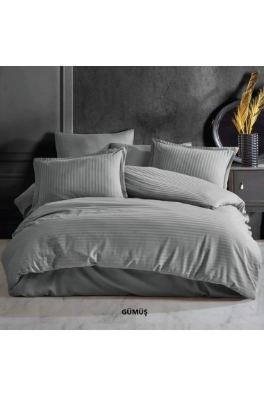 Gümüş Eco Saten Nevresim Takımı